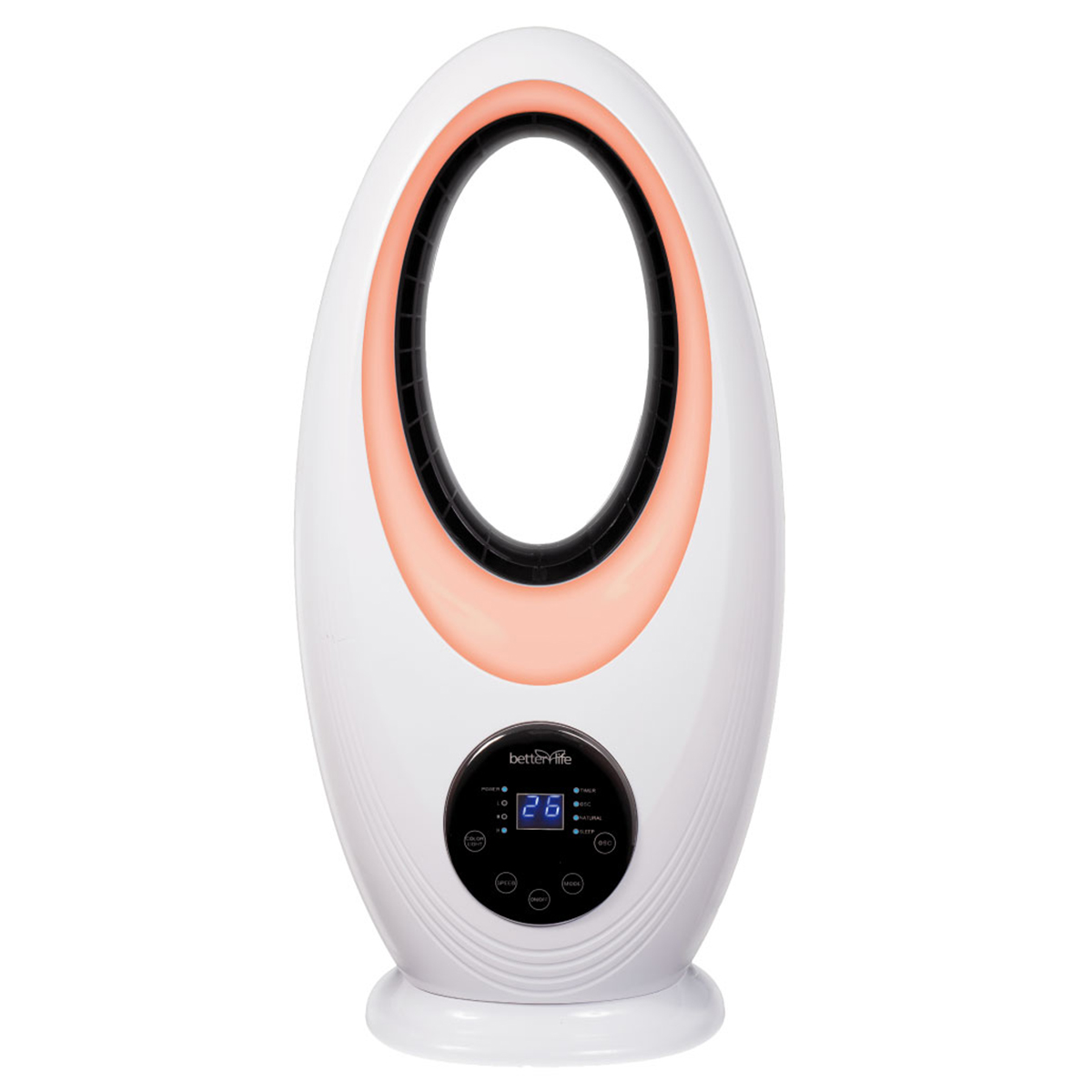 VENTILADOR BETTERLIFE SIN ASPAS CON LUZ LED BLBL48L - 8