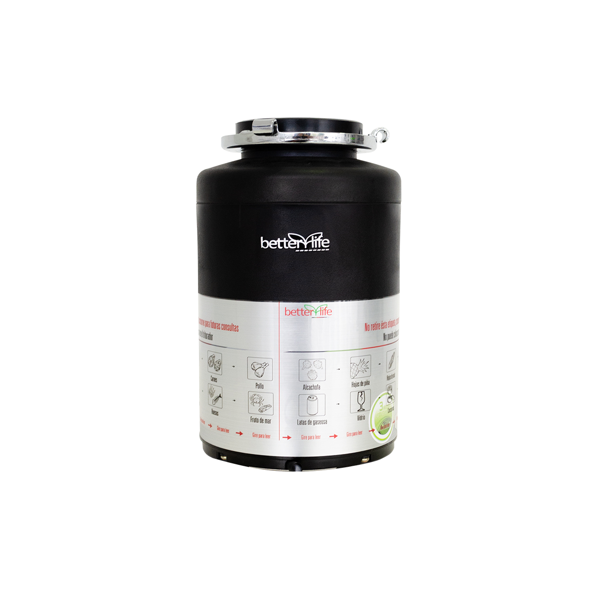 TRITURADOR BETTERLIFE BASURA LAVAPLATOS 560 W - 3