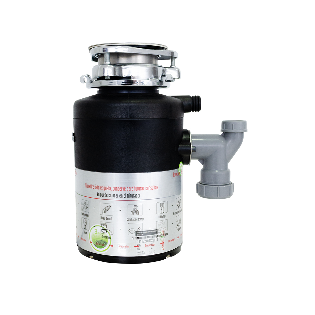 TRITURADOR BETTERLIFE BASURA LAVAPLATOS 560 W - 4