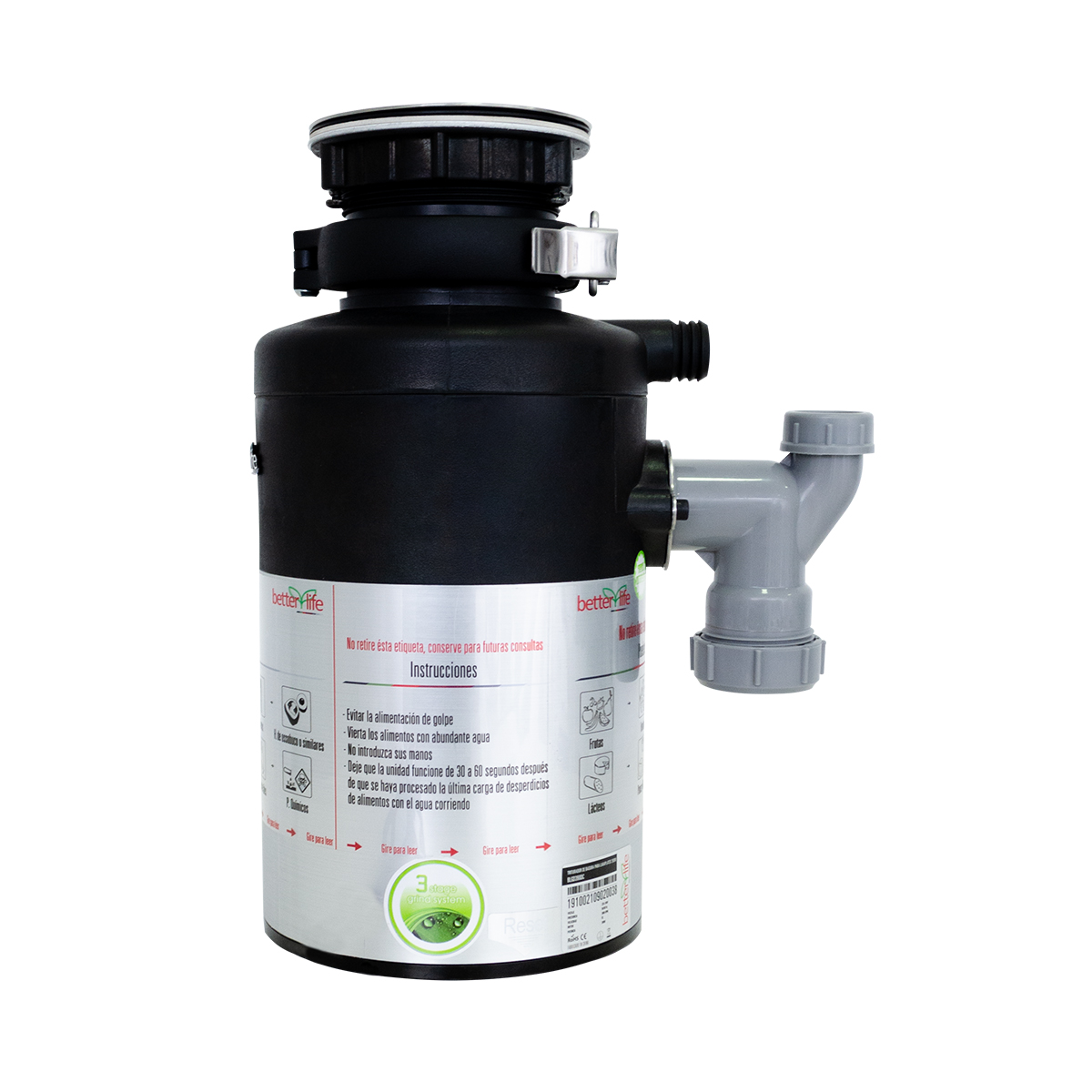 TRITURADOR BETTERLIFE BASURA LAVAPLATOS 390W - 6