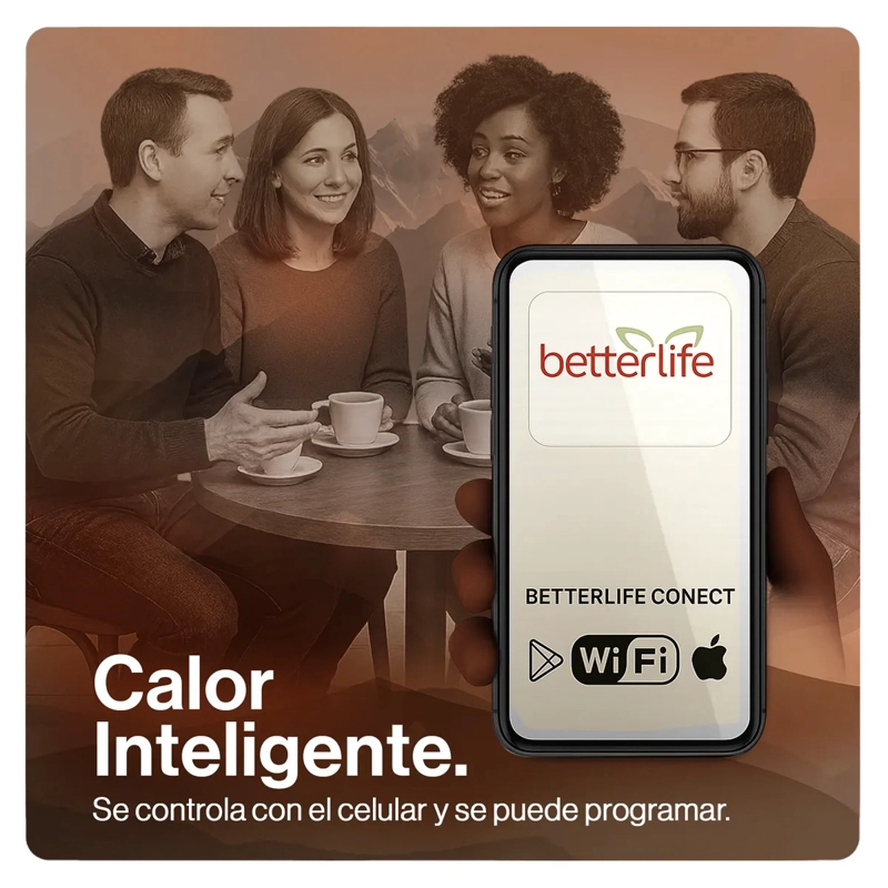 CALEFACTOR BETTERLIFE MURAL CRISTAL WI-FI 1000W - 5
