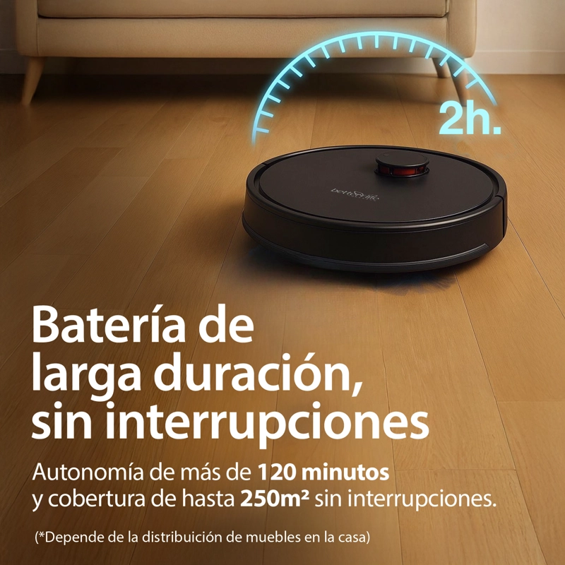 ROBOT LASER BETTERLIFE ASPIRADORA Y MOPA SMARTHOME BLLD5200CVRW - 6