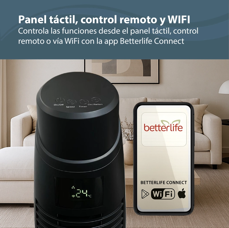 VENTILADOR TORRE TURBINA WIFI - 4