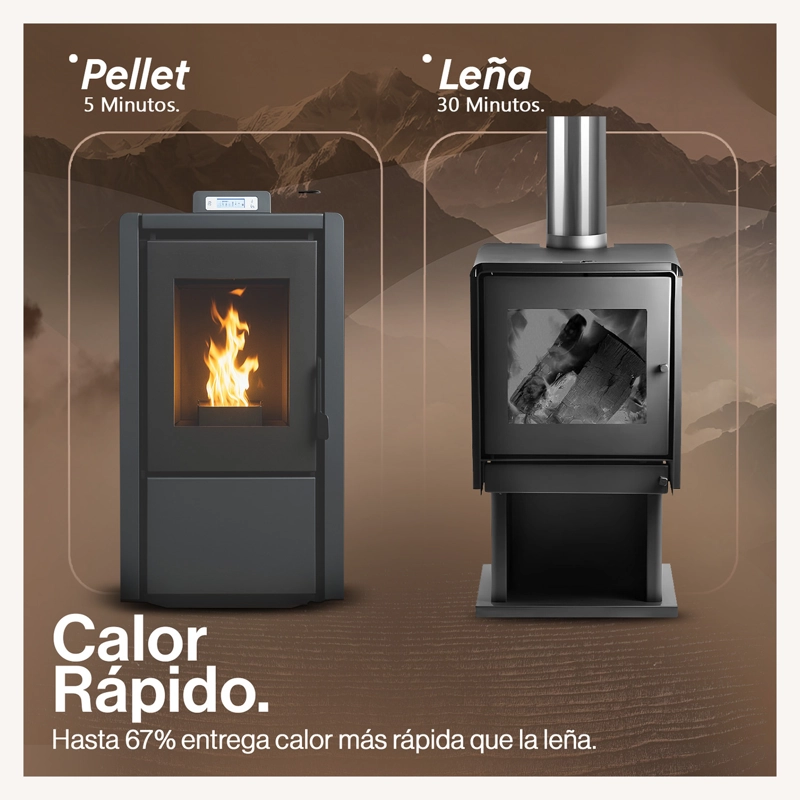 ESTUFA PELLET 6,2 KW 100 M2 WIFI BETTERLIFE - 5