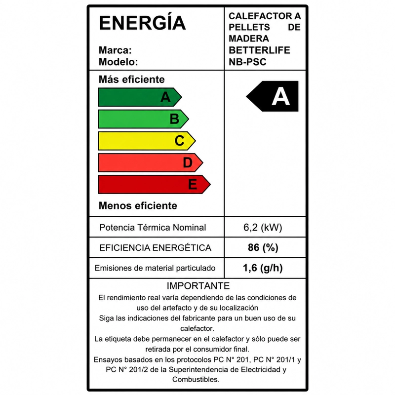 ESTUFA PELLET 6 2 KW 100 M2 WIFI BURDEO - 7