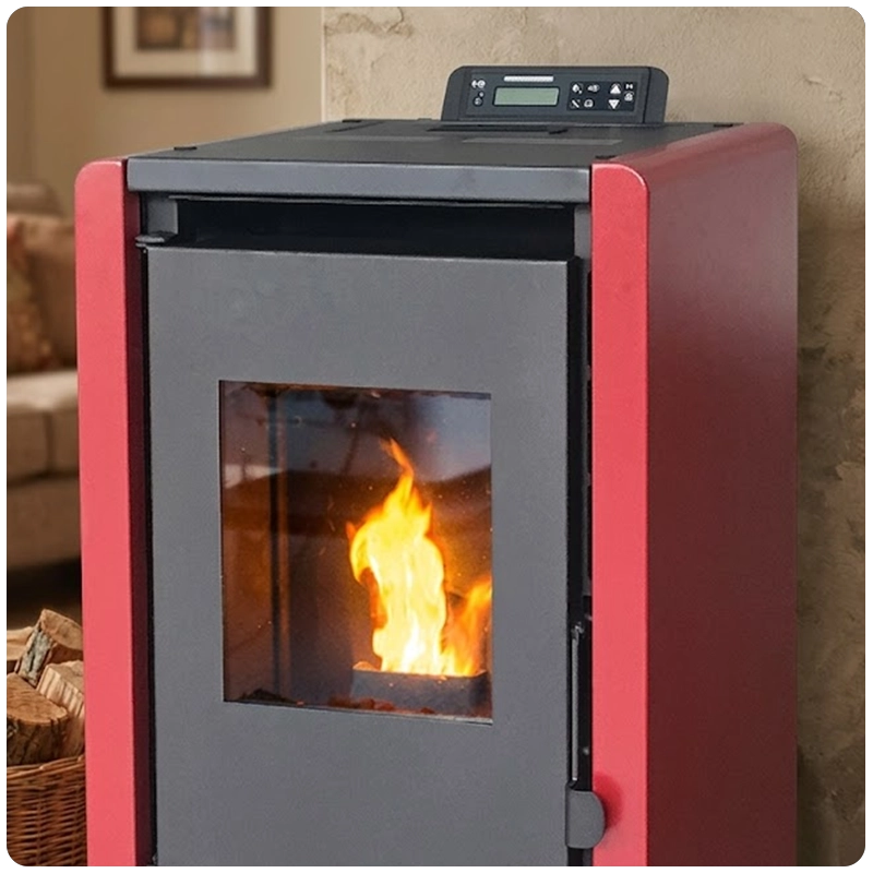 ESTUFA PELLET 6 2 KW 100 M2 WIFI BURDEO - 2