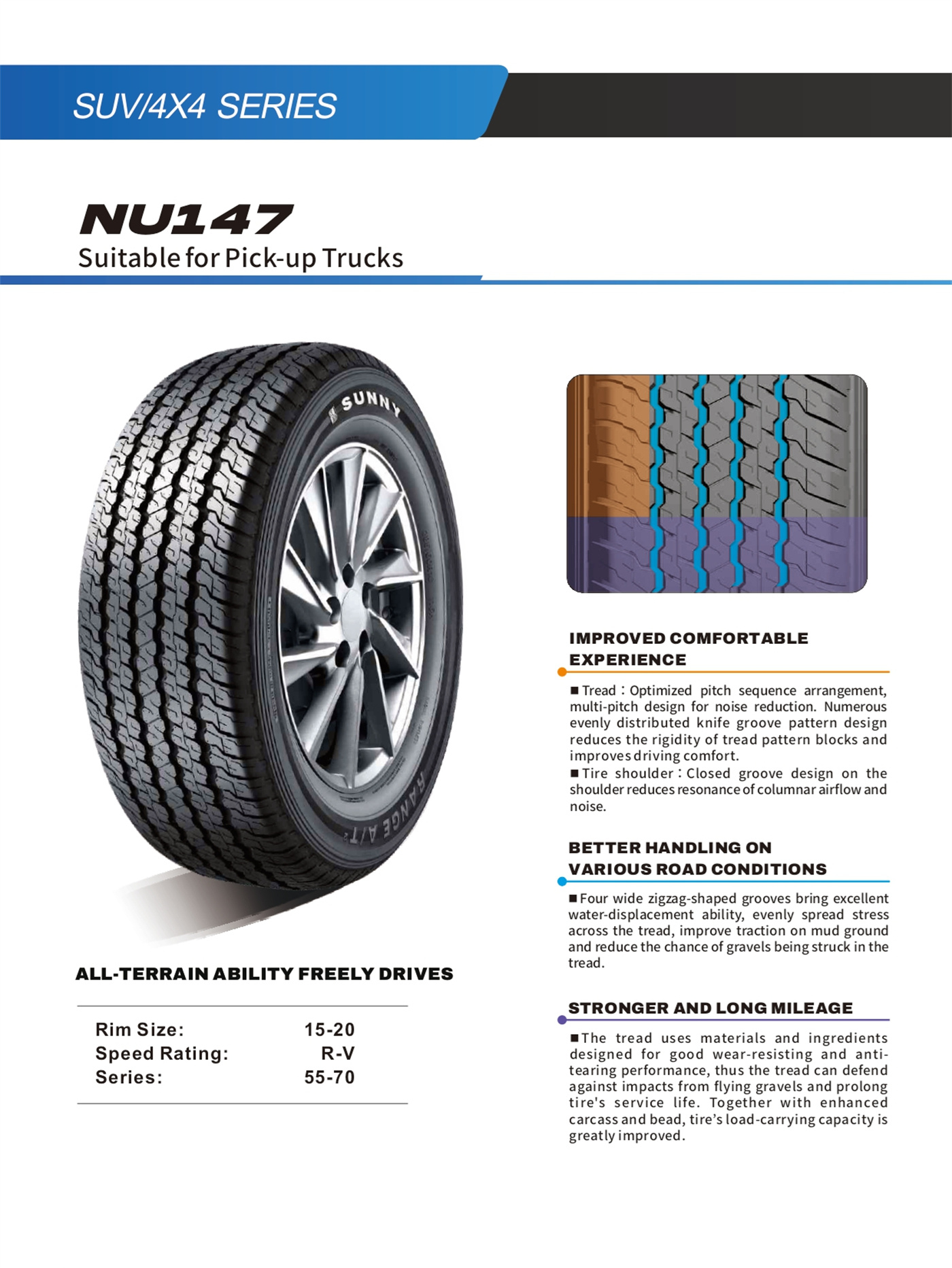 NEUMATICO 265/65R17  112T  SUNNY  NU147 - 3