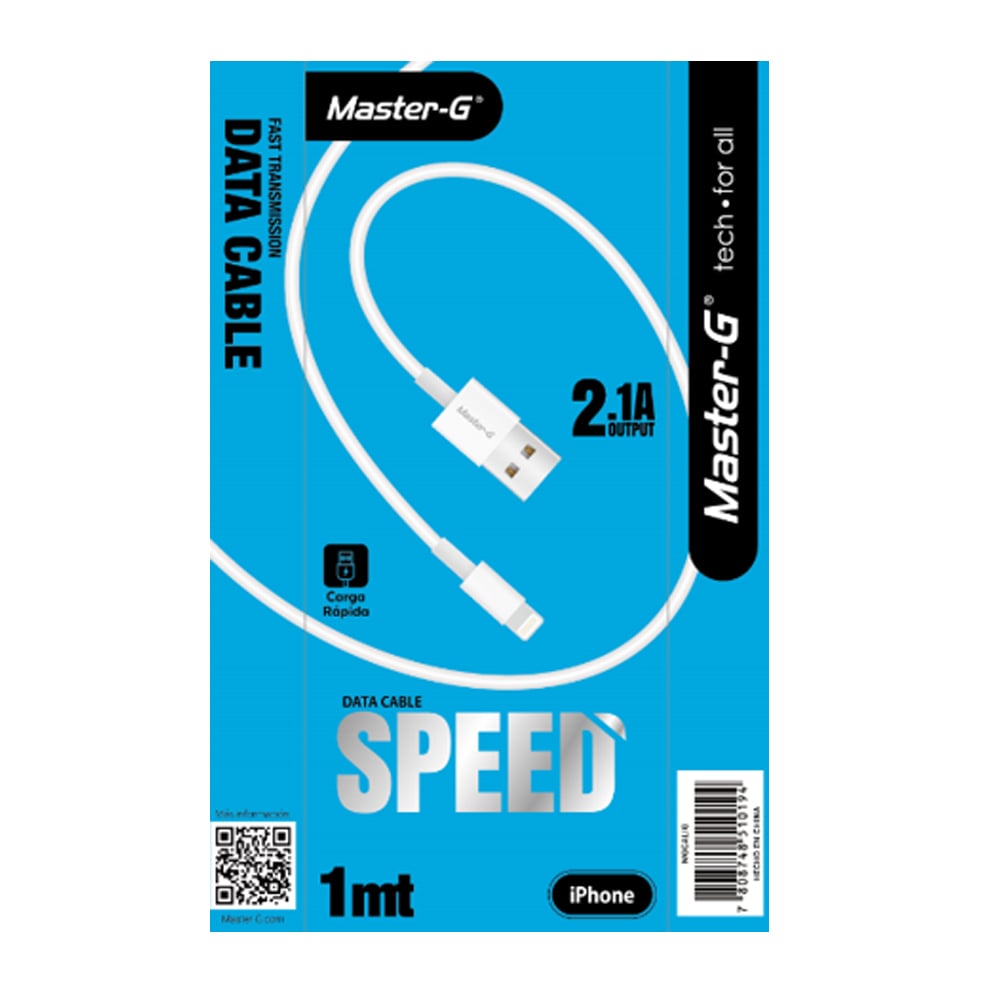 CABLE DE CARGA RAPIDA USB A LIGHTNING MGCALIG - 4