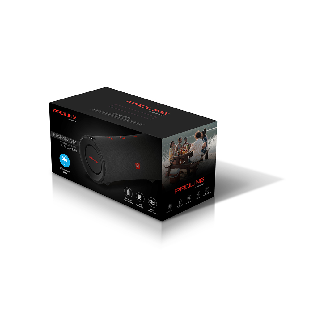 PARLANTE BLUETOOTH MASTER G PORTÁTIL HAMMER IPX7 - 8