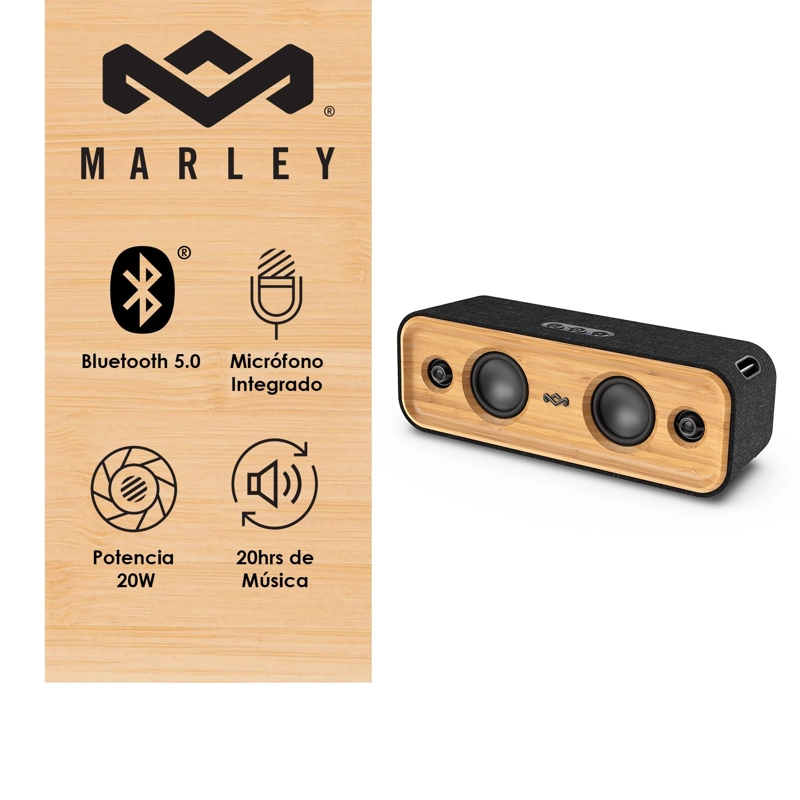 PARLANTE BLUETOOTH GET TOGETHER 2 HOUSE OF MARLEY - 2