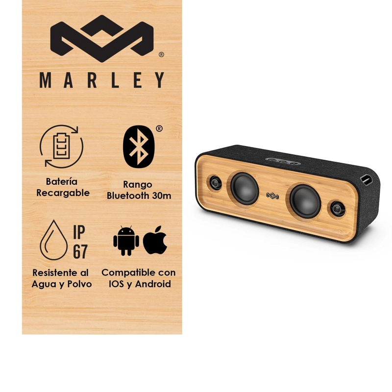 PARLANTE BLUETOOTH GET TOGETHER 2 HOUSE OF MARLEY - 3