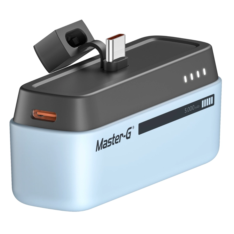 CARGADOR BASE PORTÁTIL POCKET 5000MAH TIPOC CELESTE MASTER-G - 1