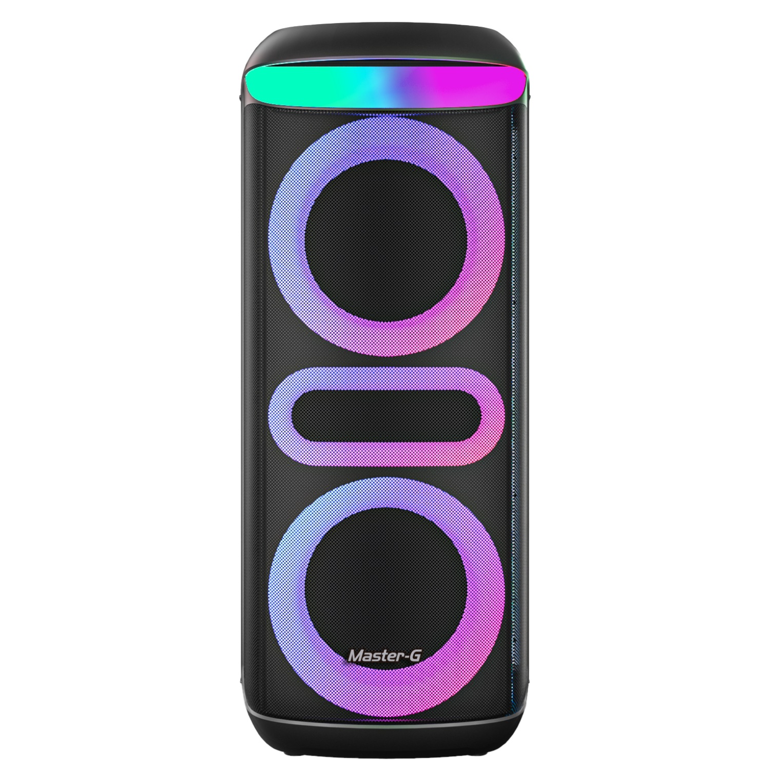 PARLANTE KARAOKE BLUETOOTH 8” X2 CON MICROFONO MGZEUS - 1