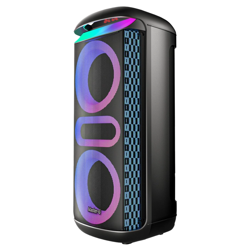 PARLANTE KARAOKE BLUETOOTH 8” X2 CON MICROFONO MGZEUS - 8