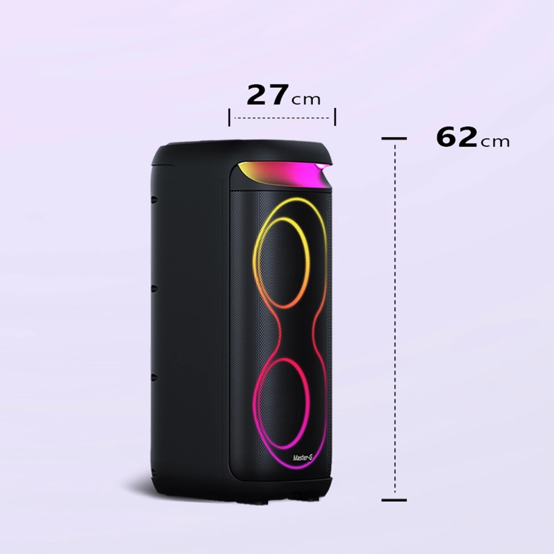 PARLANTE BLUETOOTH KARAOKE CHAMPION 6,5” X2 CON MICROFONO - 3