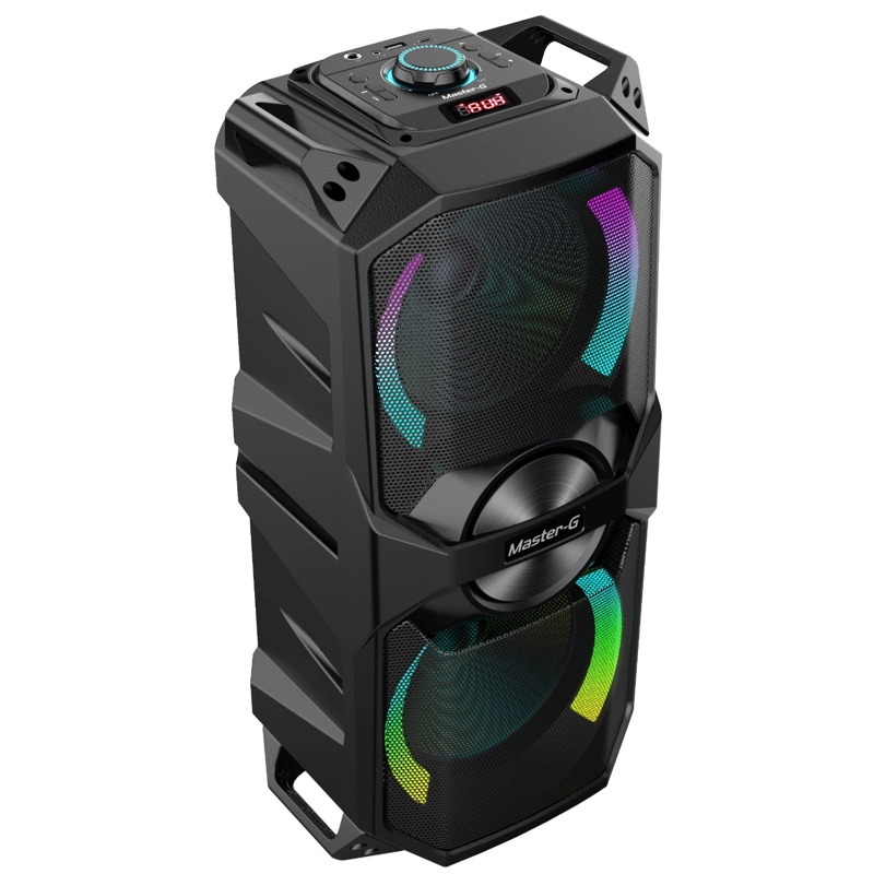 PARLANTE BLUETOOTH MASTER G KARAOKE LUXOR 6.5” X2 CON MICRÓFONO - 2