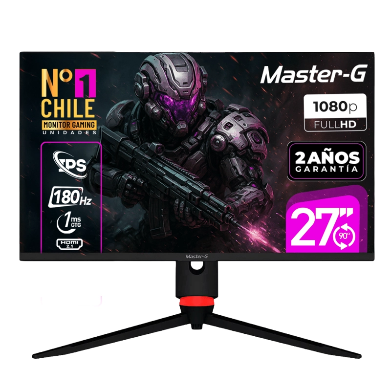 MONITOR GAMER LED MASTER G 27' FHD IPS PIVOTE 90 180HZ 1MS MGMG2740 - 2