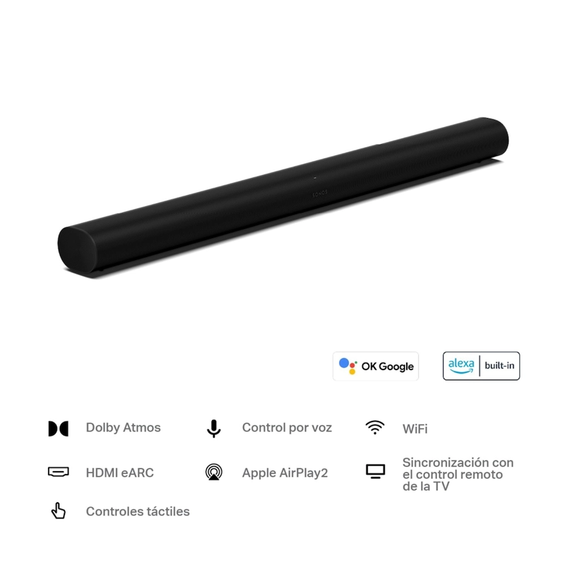 SOUNDBAR SONOS ARC TV WI-FI WIRELESS SPEAKER NEGRO - 2
