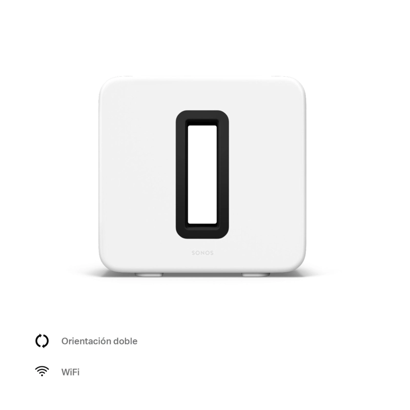 SUBWOOFER SONOS WIFI SUB 3GEN WIRELESS BLANCO - 2