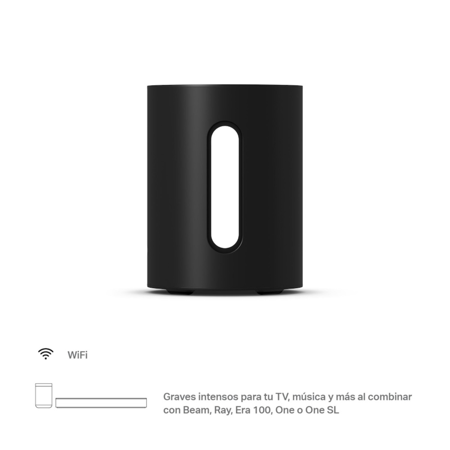 SUBWOOFER SONOS WIFI MINI WIRELESS NEGRO - 2