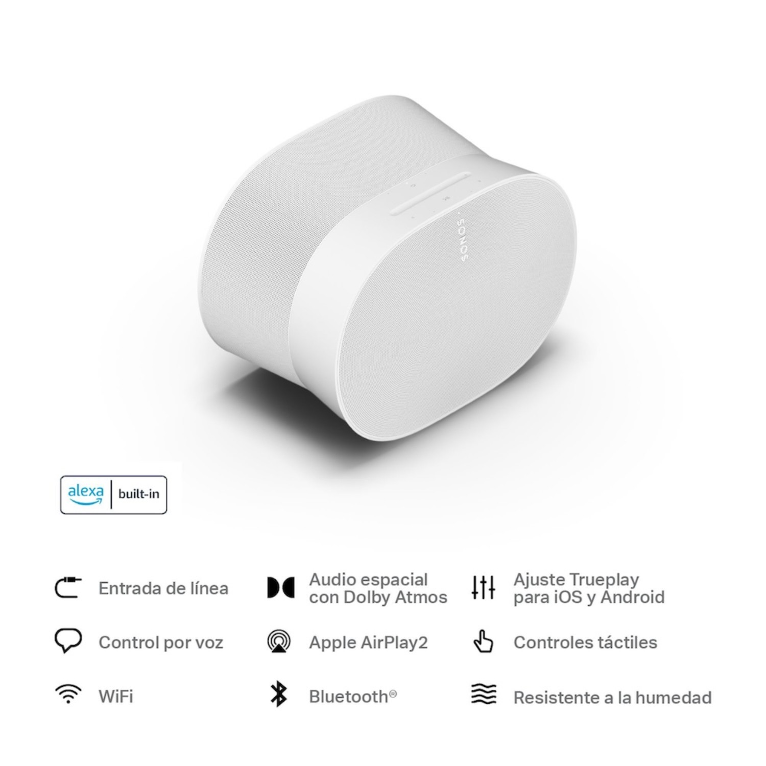 PARLANTE BLUETOOTH SONOS ERA 300 WIRELESS WIFI BLANCO - 9