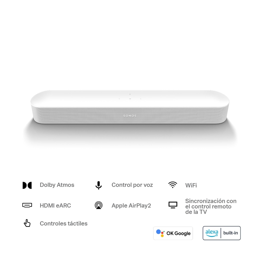 SOUNDBAR SONOS BEAM GEN 2 WIFI BLANCO - 2