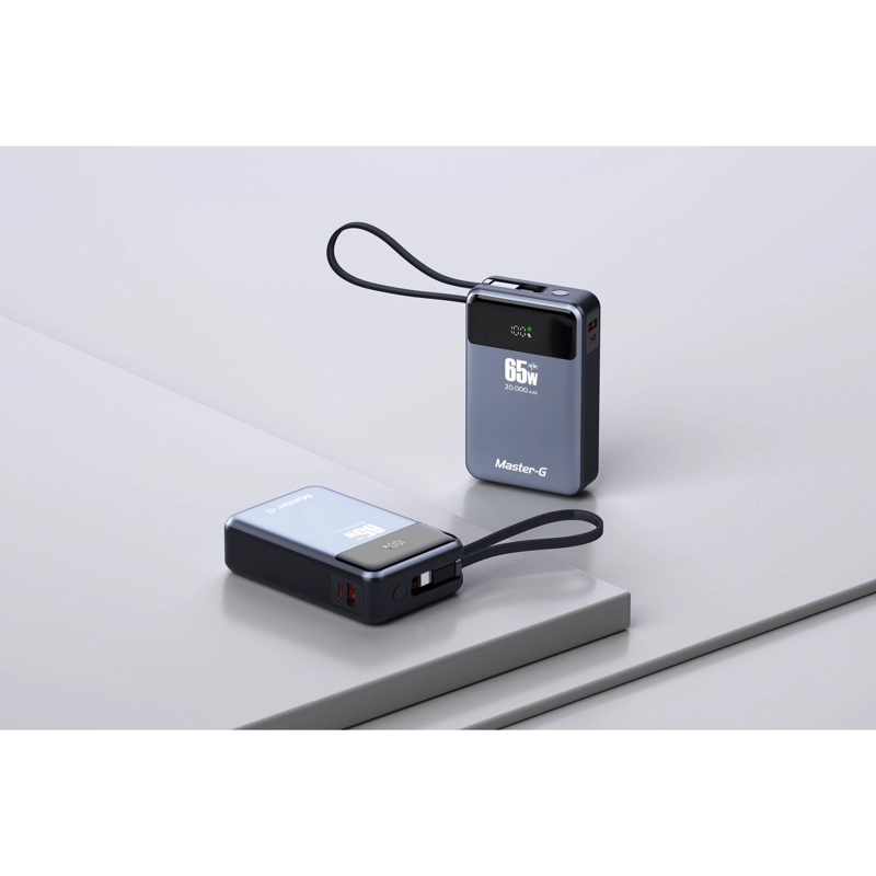 BATERIA EXTERNA POWER BANK NOTEBOOK 20000 MAH 65W MASTER-G - 8