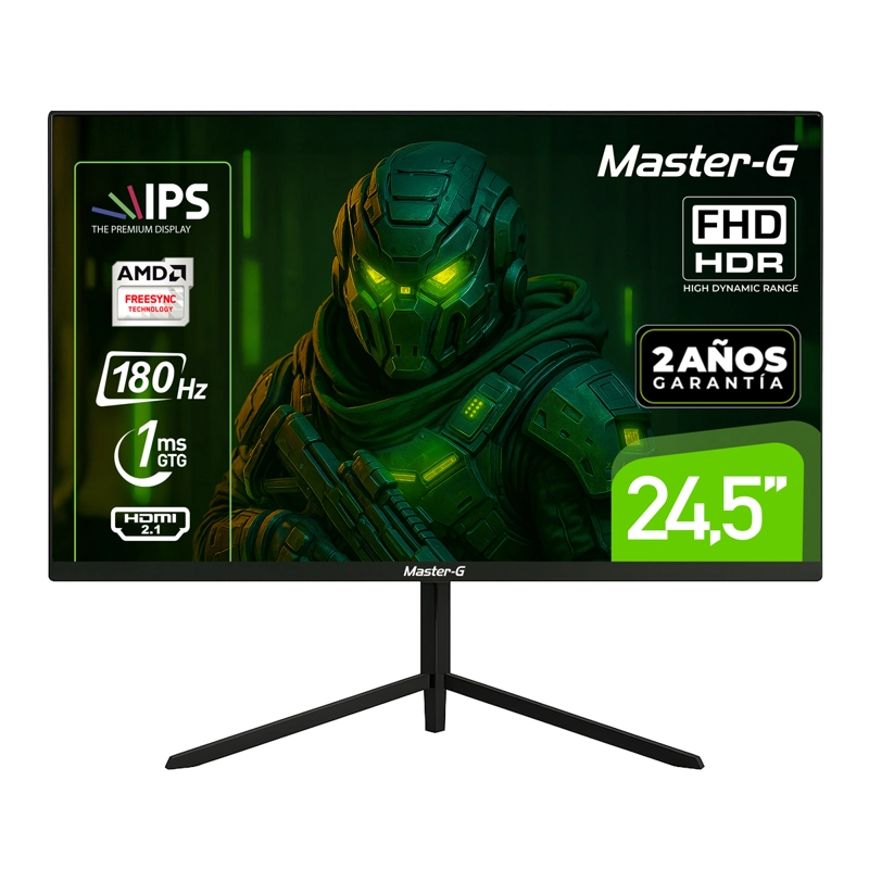MONITOR GAMER 24,5' FHD IPS HDR 180HZ 1MS MGMG2440P MASTER-G