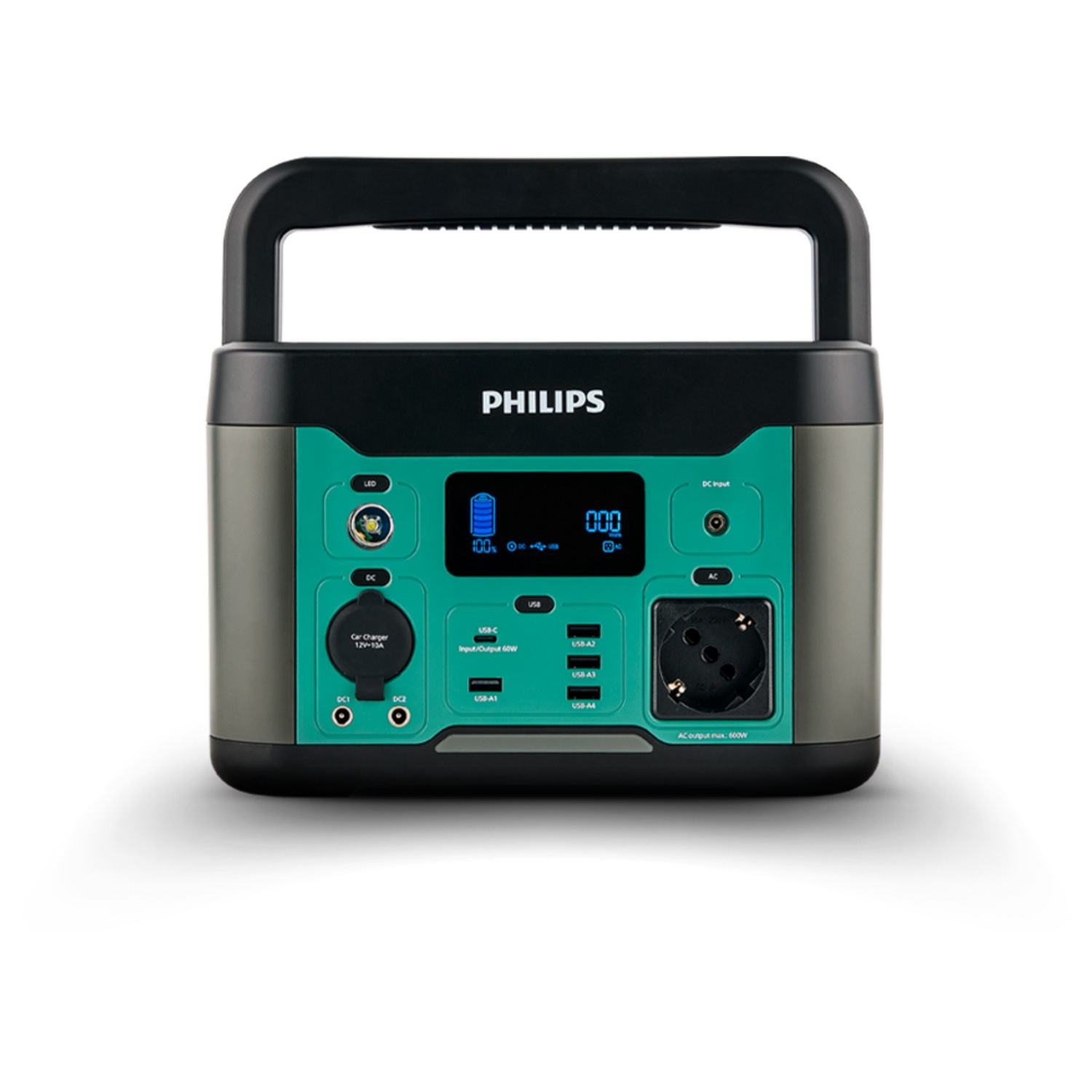 ESTACION DE ENERGIA PARA EXTERIORES DLP8093CB 600W PHILIPS - 1