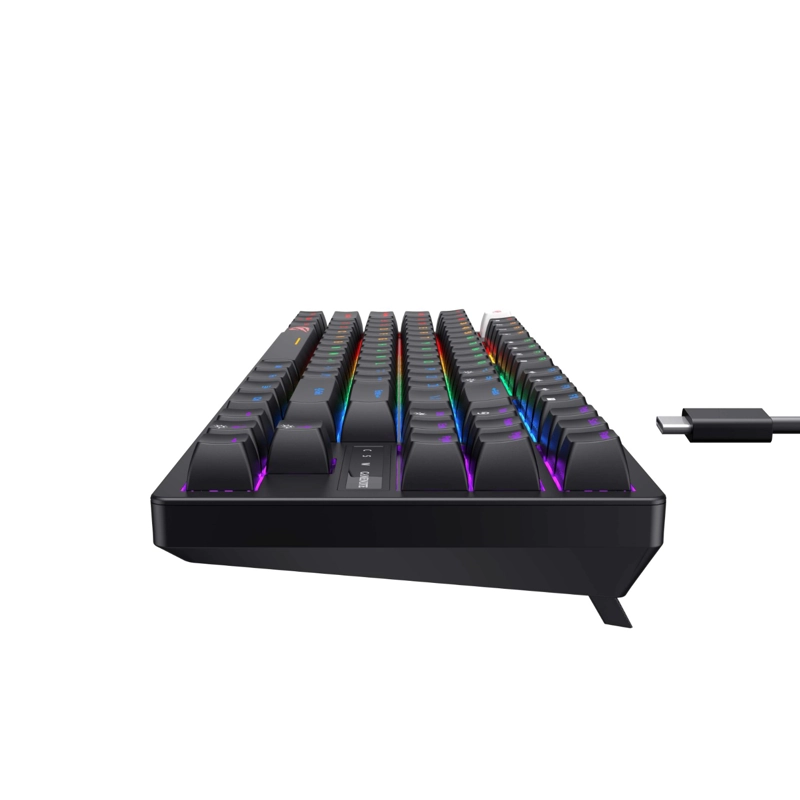 TECLADO GAMER MECANICO LUCES RGB KB892L HAVIT - 5
