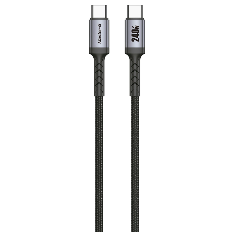 CABLE DE CARGA RAPIDA USB-C A C ANTINUDOS 240W 2M MASTER-G - 2