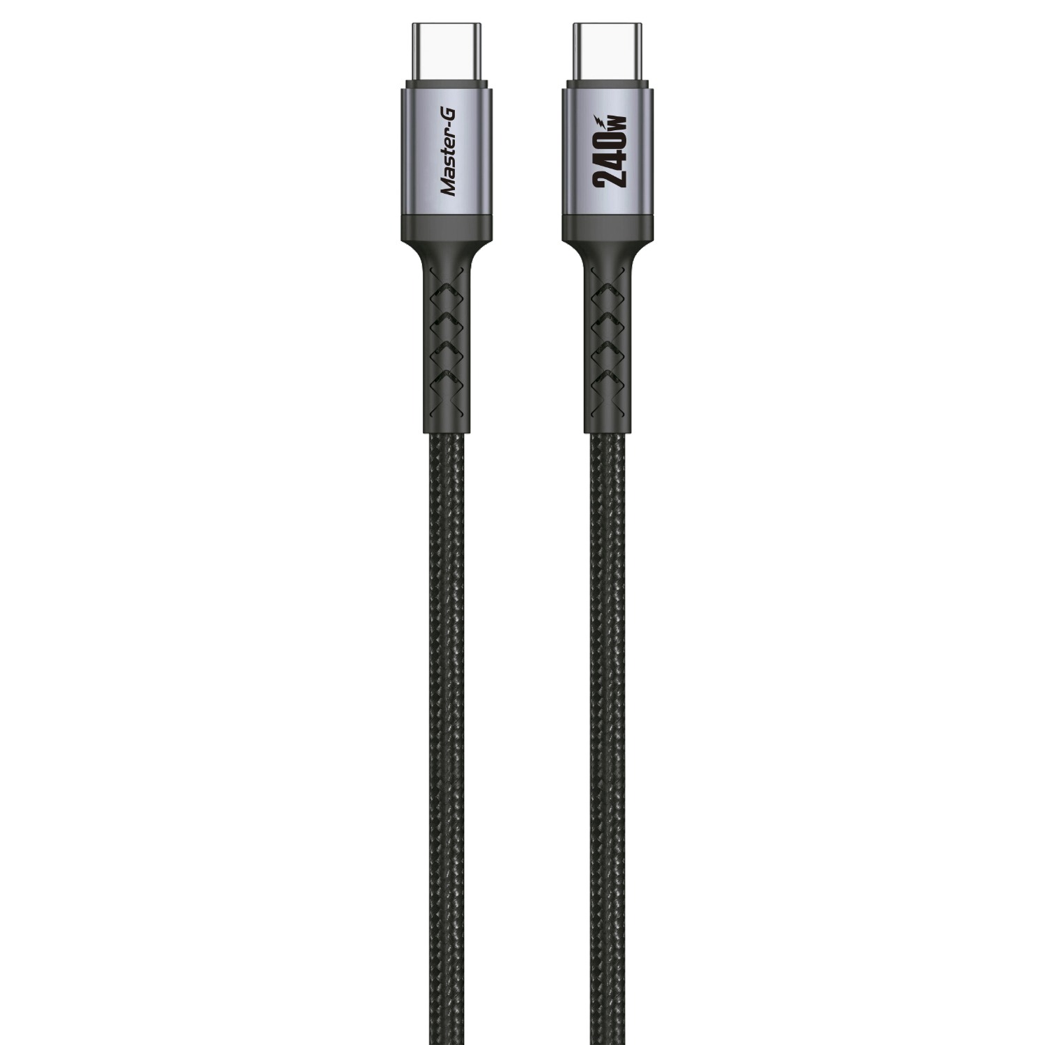 CABLE DE CARGA RAPIDA USB-C A C ANTINUDOS 240W 2M MASTER-G - 2