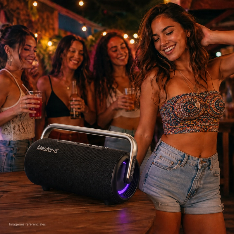 PARLANTE BLUETOOTH 5.3 IPX6 110W 5,25' SOUNDBOXPLUS MASTER-G - 8
