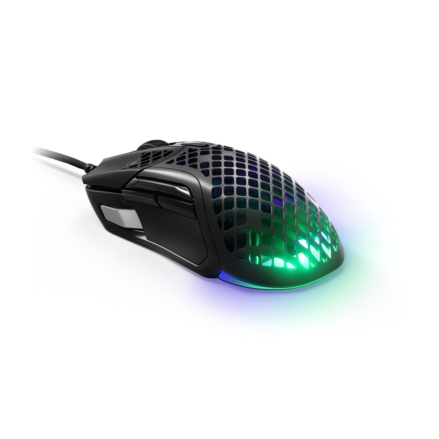 MOUSE GAMER STEELSERIES AEROX 5 ULTRALIGERO 18000 DPI NEGRO - 6