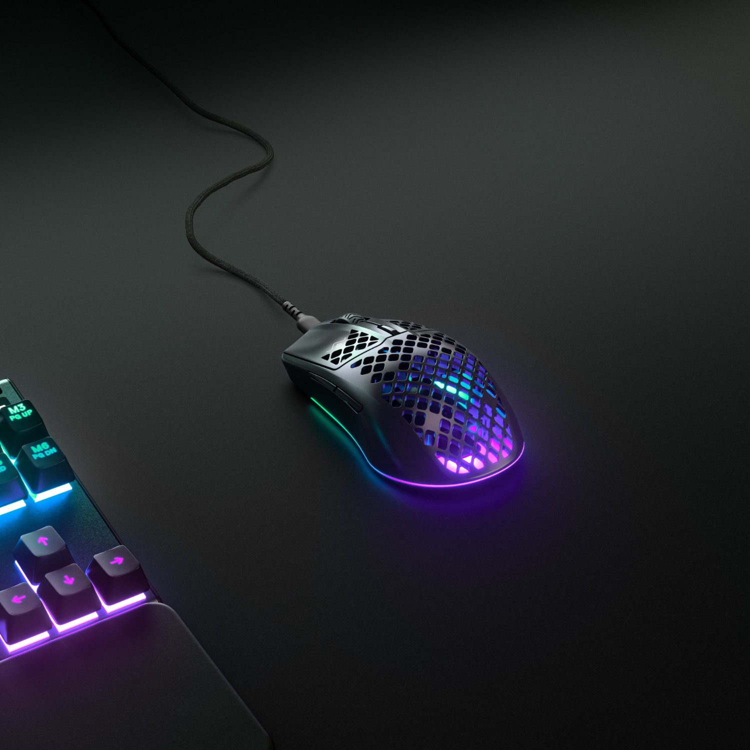 MOUSE GAMER STEELSERIES AEROX 3 ULTRALIGERO ONYX RGB 8500DPI - 4