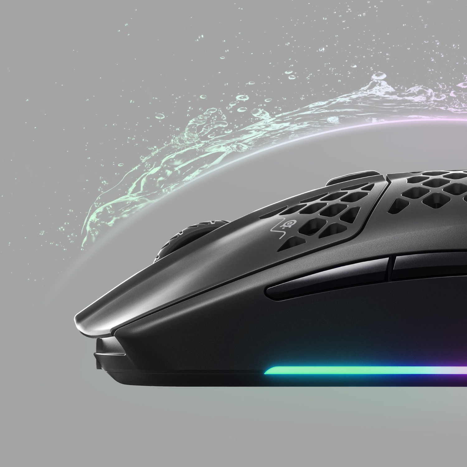 MOUSE GAMER STEELSERIES AEROX 3 ULTRALIGERO ONYX RGB 8500DPI - 5