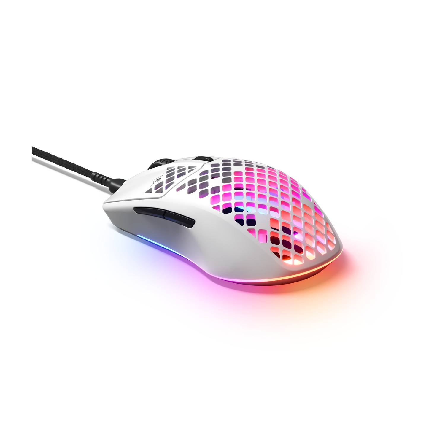 MOUSE GAMER STEELSERIES AEROX 3 SNOW ULTRALIGERO RGB 8500DPI - 8
