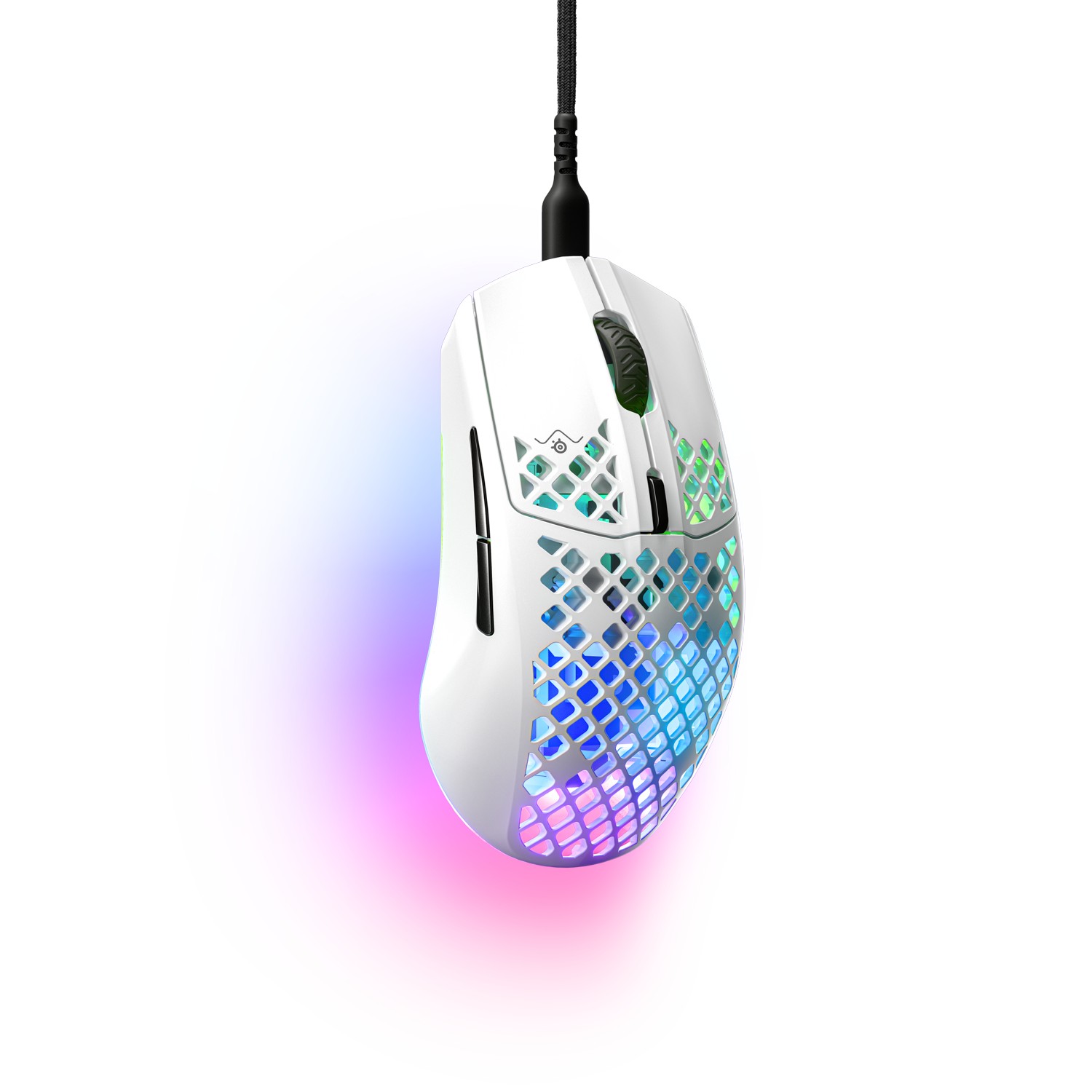 MOUSE GAMER STEELSERIES AEROX 3 SNOW ULTRALIGERO RGB 8500DPI - 9