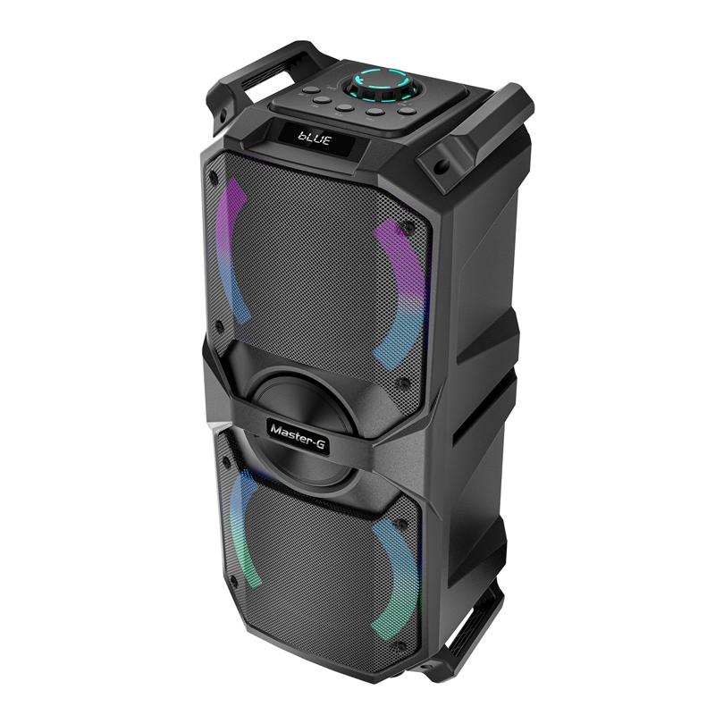 PARLANTE BLUETOOTH KARAOKE MINI LUXOR 4” X2 MICROFONO - 6