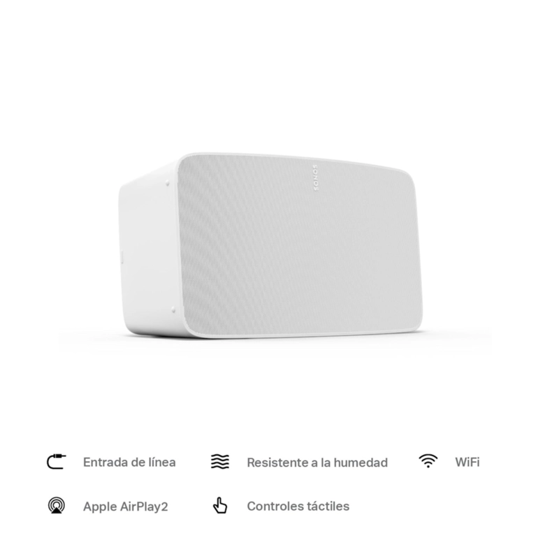PARLANTE INALAMBRICO WIFI SONOS FIVE ULTIMATE BLANCO - 7