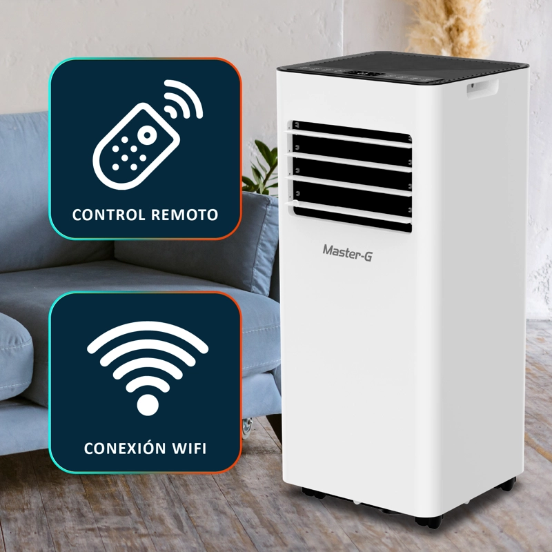 AIRE ACONDICIONADO PORTATIL WIFI 9000 BTU 4 EN 1 MGAC9PORWF - 2