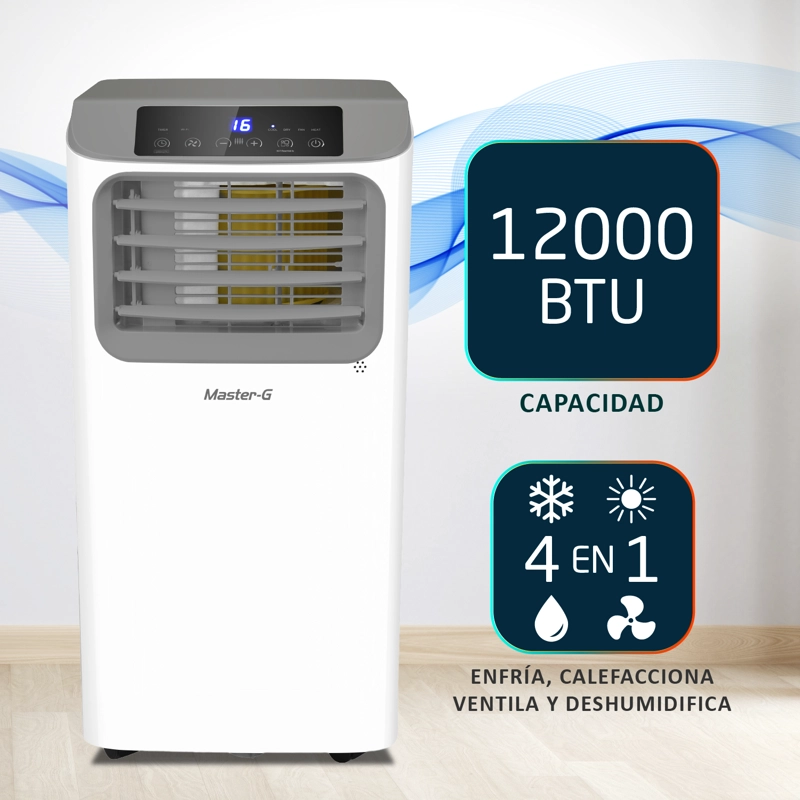 AIRE ACONDICIONADO PORTATIL WIFI 12000 BTU 4EN1 MGAC12PORWF - 3