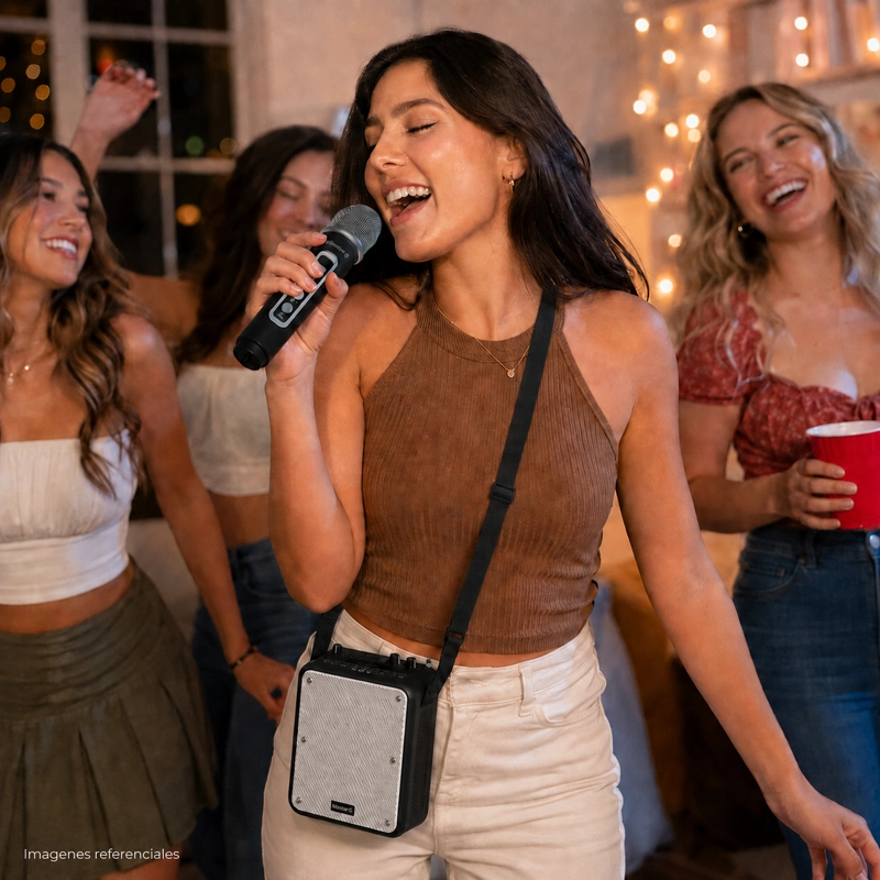 PARLANTE BLUETOOTH 5.3 KARAOKE 5,25” MGFREESTYLE MASTER-G - 6