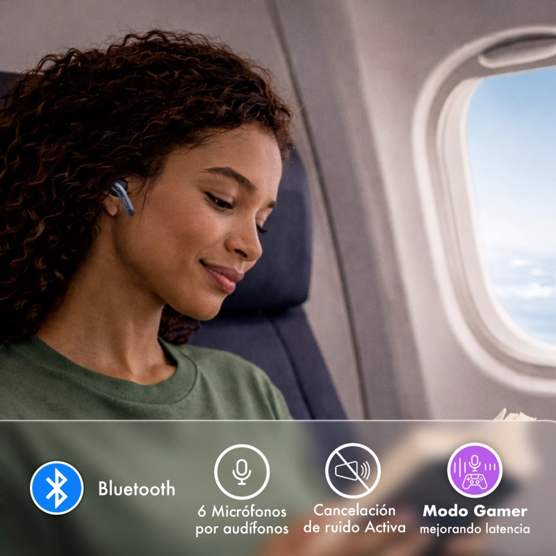 AUDIFONOS BLUETOOTH IN EAR TWS ANC CON APP BUDS60B MASTER-G - 4