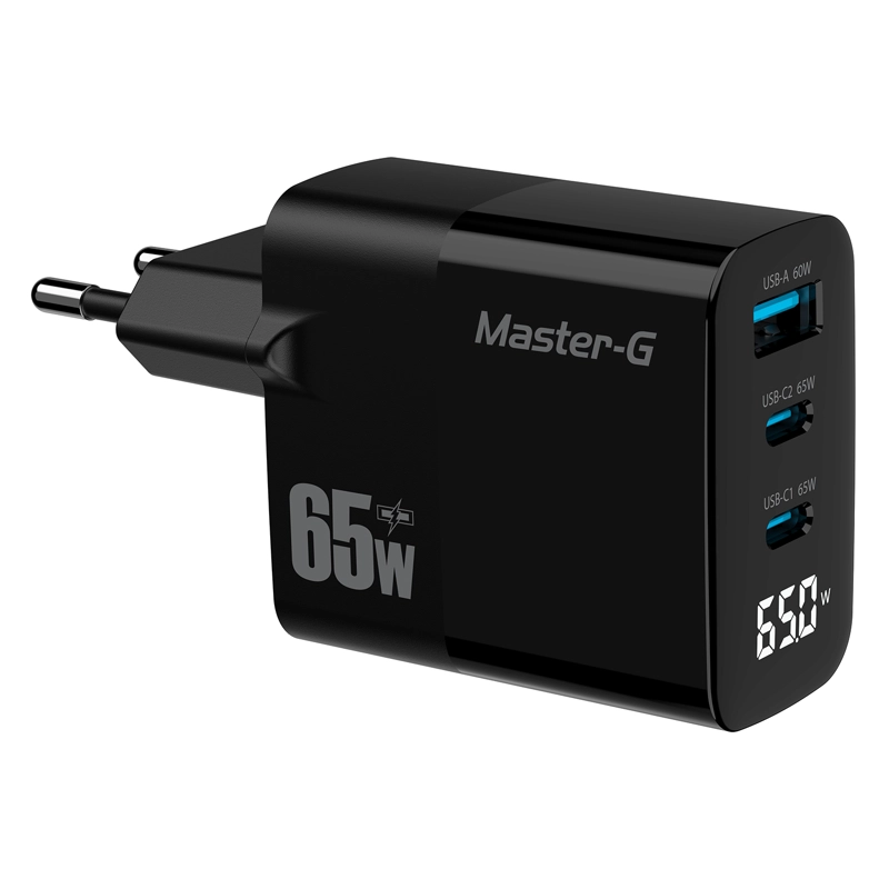CARGADOR PORTATIL CARGA RAPIDA 65W + CABLE USB-C MASTER-G - 7