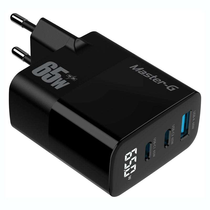CARGADOR PORTATIL CARGA RAPIDA 65W + CABLE USB-C MASTER-G - 8