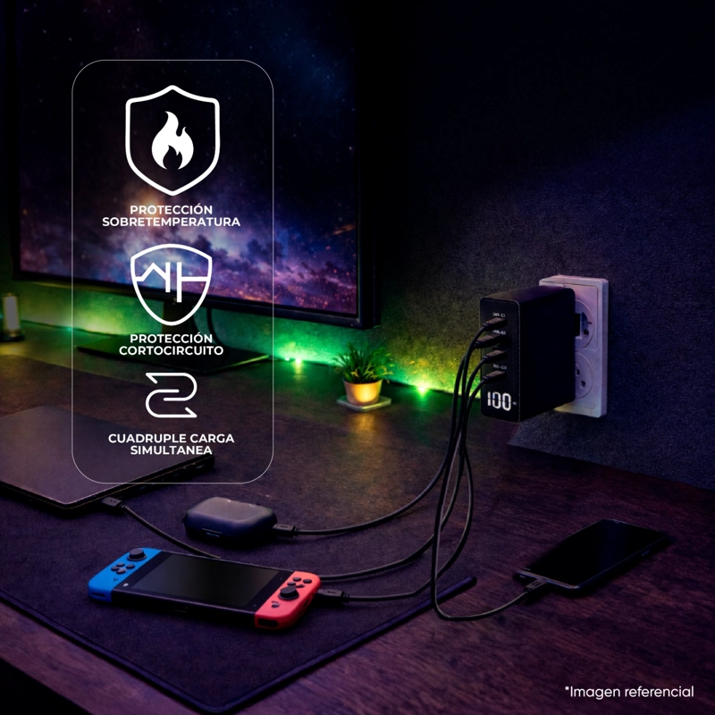 CARGADOR PORTATIL CARGA RAPIDA 100W + CABLE USB-C MASTER-G - 4