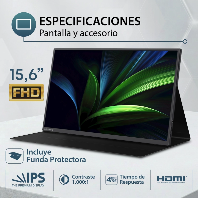 MONITOR PORTATIL 15,6' FHD IPS 60HZ 4MS MGMPNOMAD MASTER-G - 8