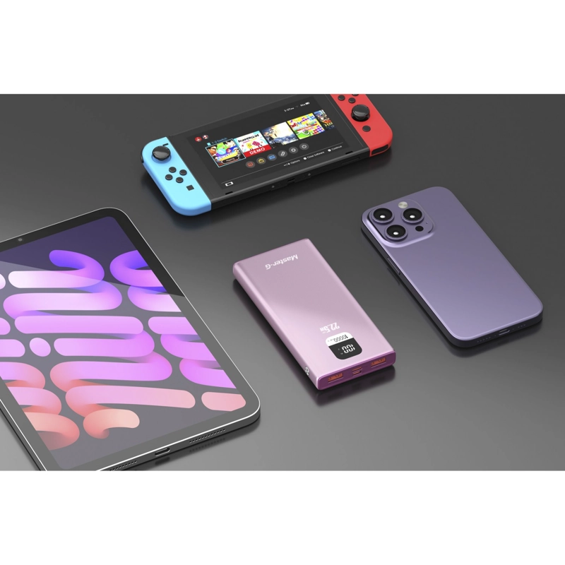 BATERIA EXTERNA POWER BANK 10000 MAH 22.5W UCP10PPD ROSADA - 5