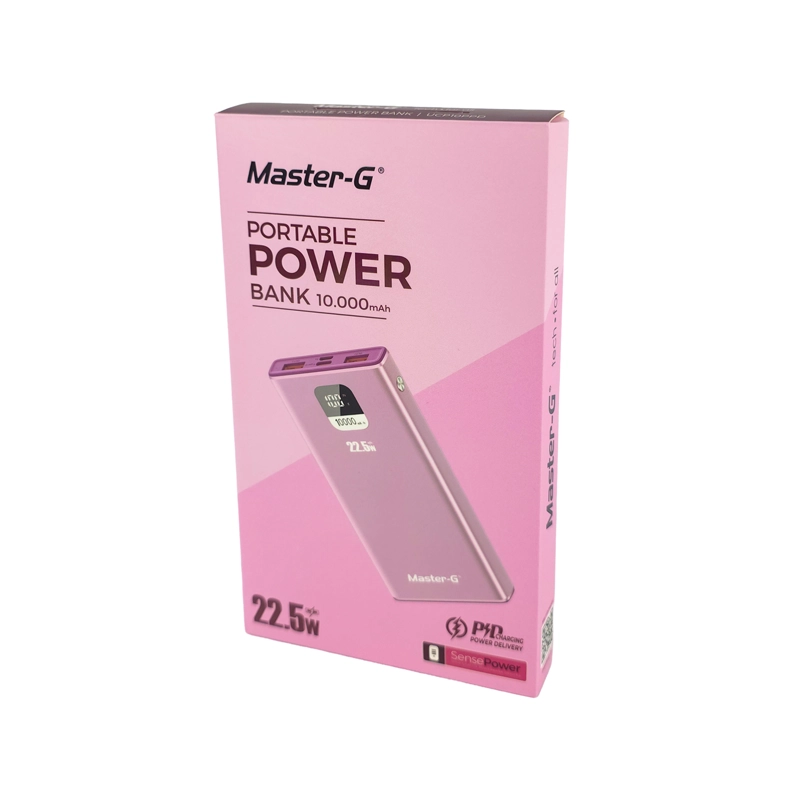 BATERIA EXTERNA POWER BANK 10000 MAH 22.5W UCP10PPD ROSADA - 9